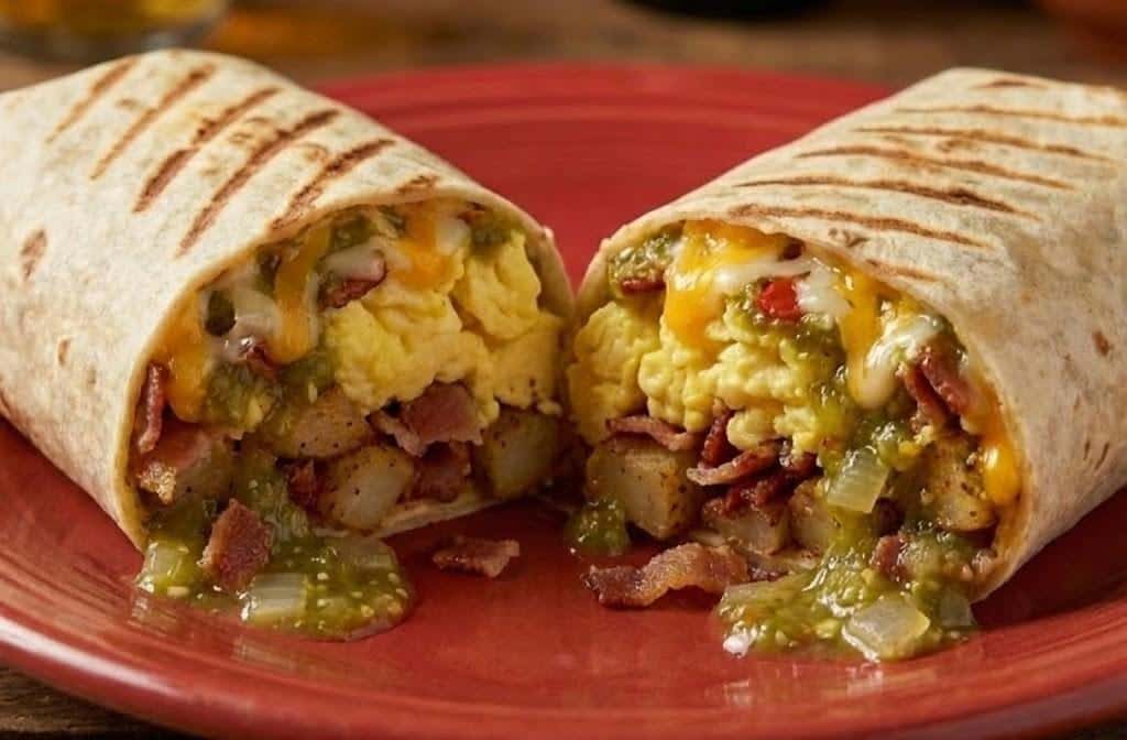 #6 Bacon 12" Breakfast Burrito